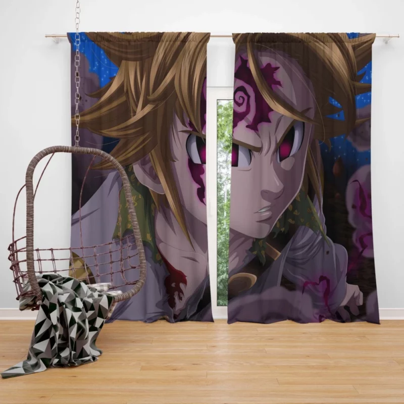 Meliodas Deadly Enigma Anime Curtain