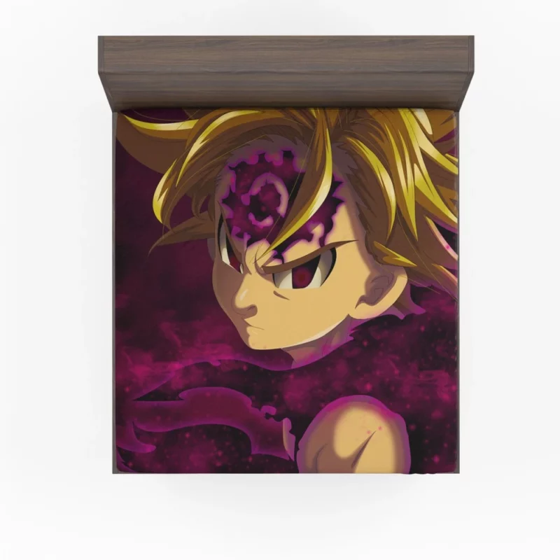 Meliodas Demon Captain Anime Fitted Sheet