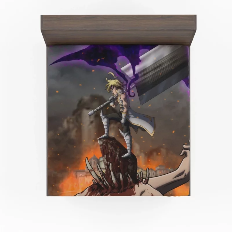 Meliodas Demon King Cursed Bond Anime Fitted Sheet