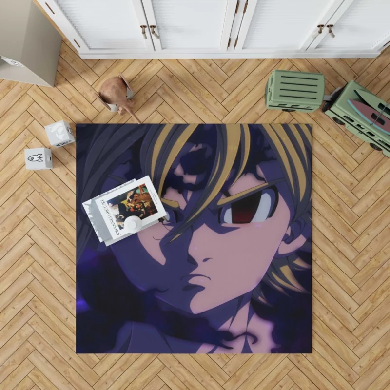 Meliodas Demon King True Form Anime Rug