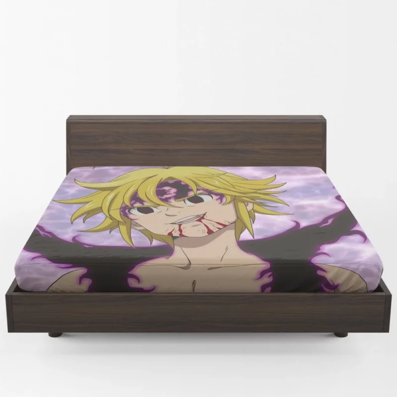 Meliodas Demon Power Anime Fitted Sheet 1