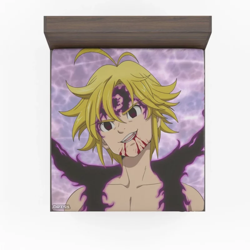 Meliodas Demon Power Anime Fitted Sheet