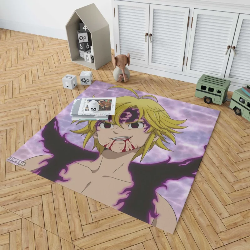 Meliodas Demon Power Anime Rug 1