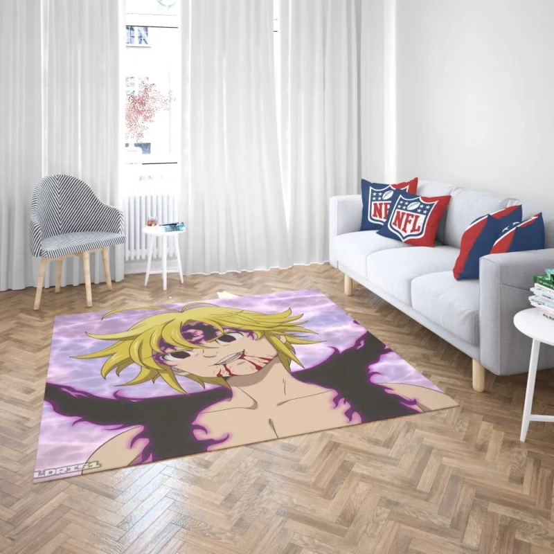 Meliodas Demon Power Anime Rug 2