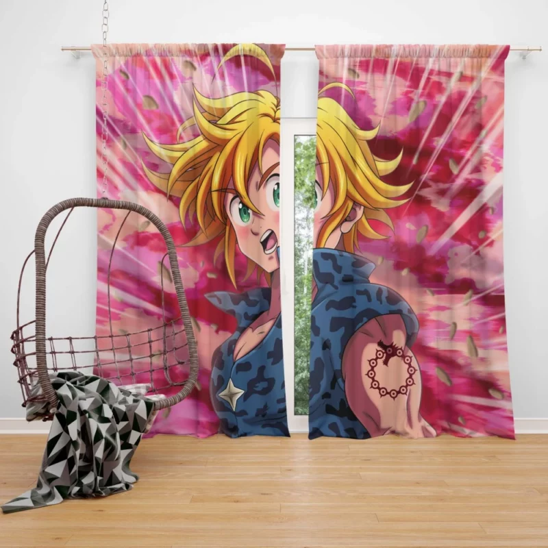 Meliodas Demon Unbound Anime Curtain