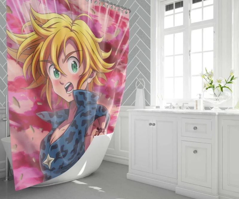 Meliodas Demon Unbound Anime Shower Curtain 1