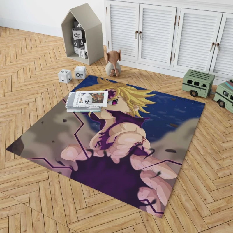 Meliodas Demon Wrath Anime Rug 1