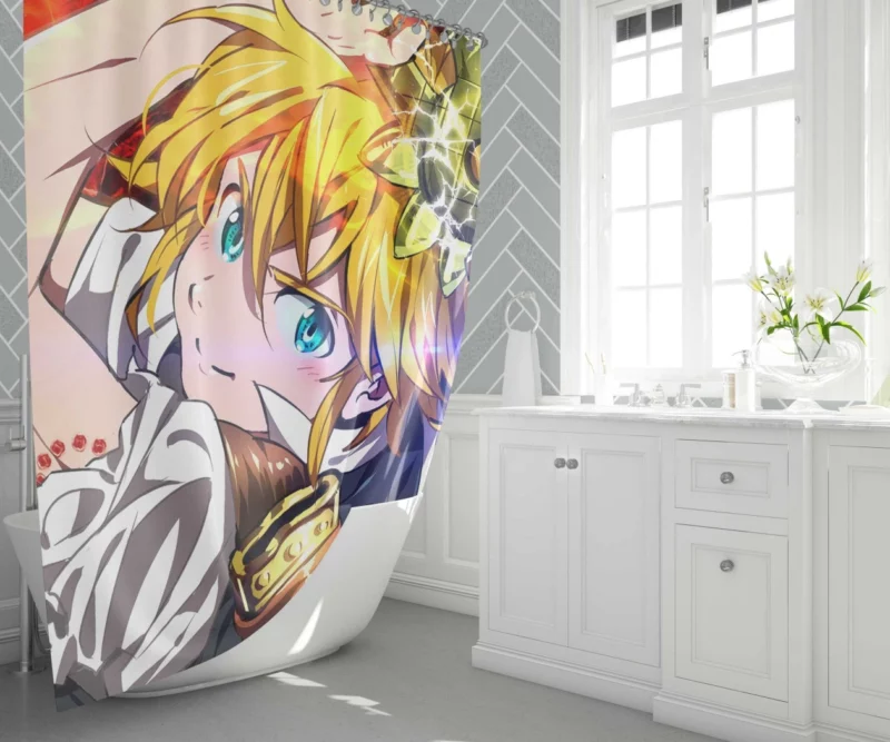 Meliodas Demonic Destiny Anime Shower Curtain 1