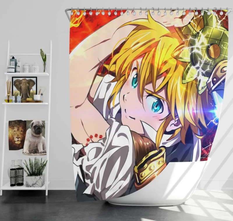 Meliodas Demonic Destiny Anime Shower Curtain