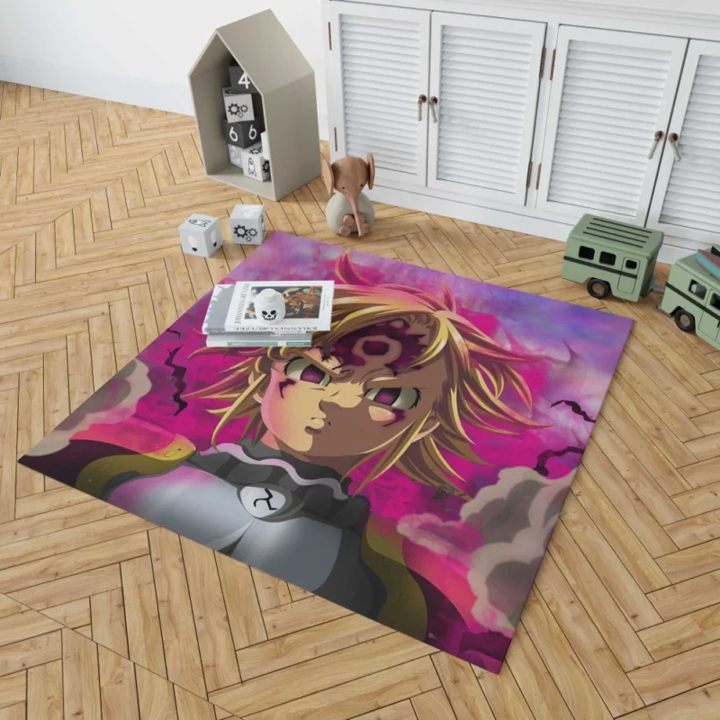 Meliodas Demonic Fury Anime Rug 1