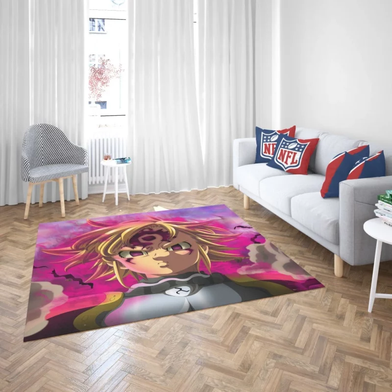 Meliodas Demonic Fury Anime Rug 2