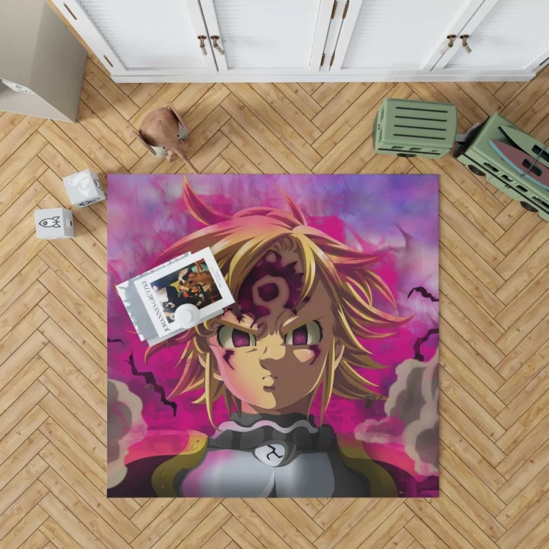 Meliodas Demonic Fury Anime Rug