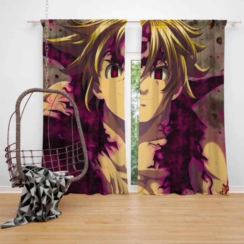 Meliodas Devil Might Anime Curtain