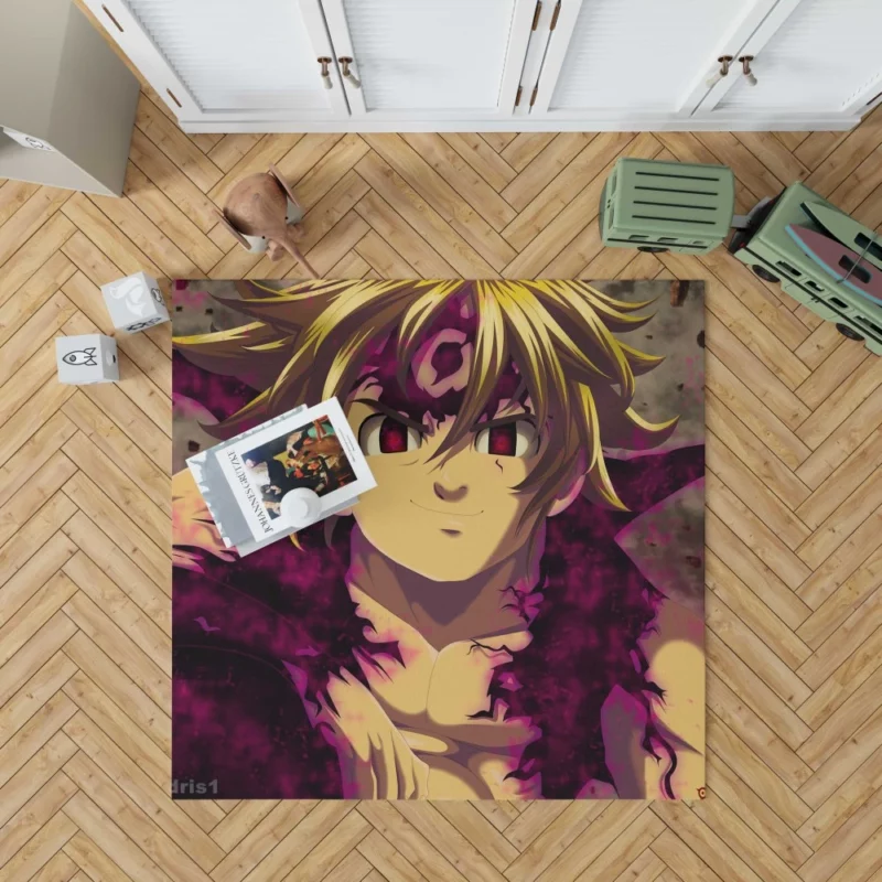 Meliodas Devil Might Anime Rug