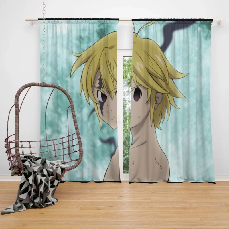 Meliodas Devil Within Anime Curtain