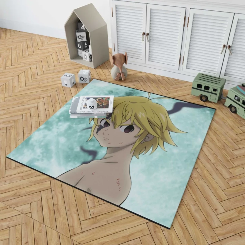 Meliodas Devil Within Anime Rug 1