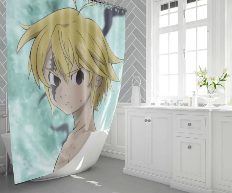 Meliodas Devil Within Anime Shower Curtain 1