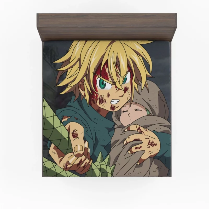 Meliodas & Elizabeth Eternal Connection Anime Fitted Sheet