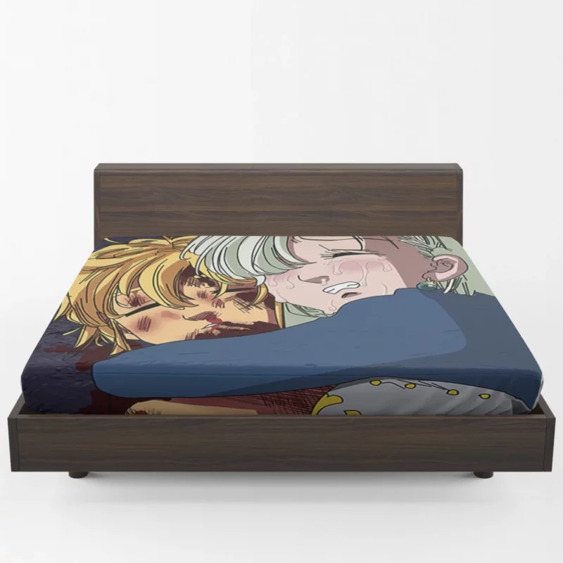 Meliodas & Elizabeth Forbidden Love Anime Fitted Sheet 1