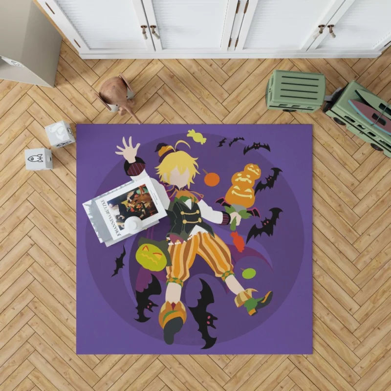 Meliodas Eternal Fury Anime Rug