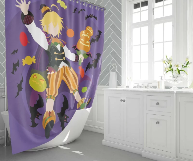 Meliodas Eternal Fury Anime Shower Curtain 1