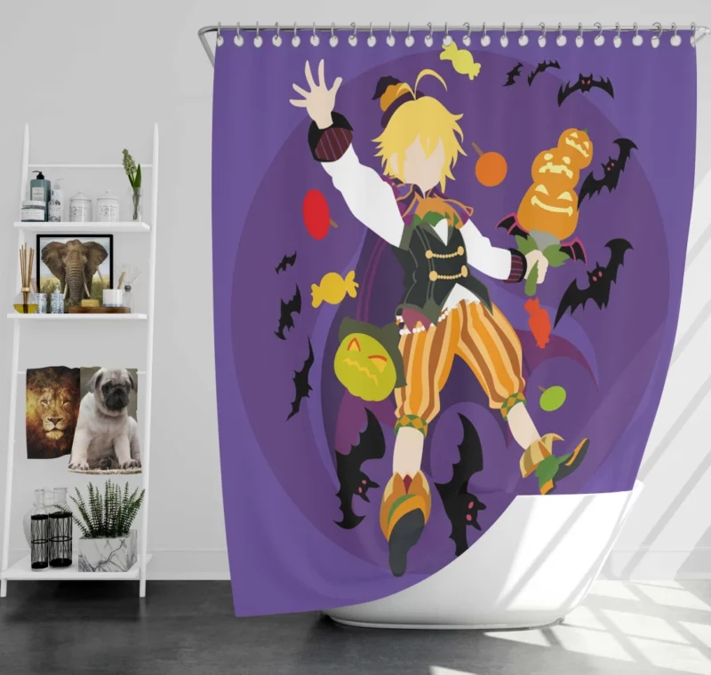 Meliodas Eternal Fury Anime Shower Curtain