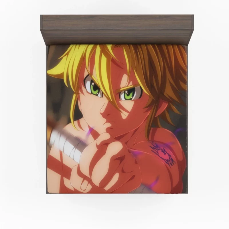 Meliodas Forbidden Power Anime Fitted Sheet