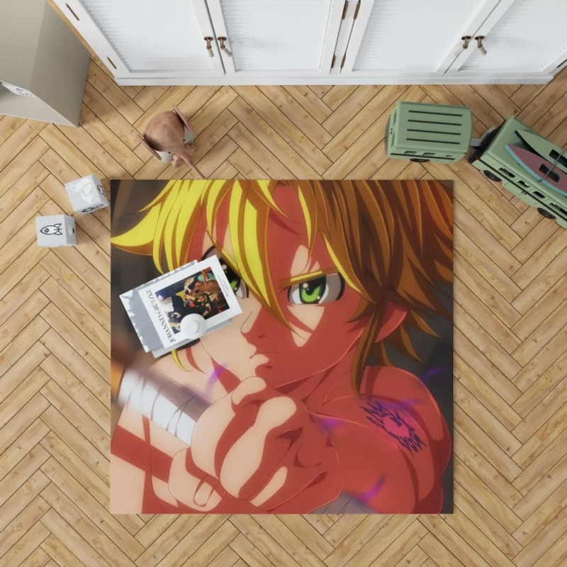 Meliodas Forbidden Power Anime Rug