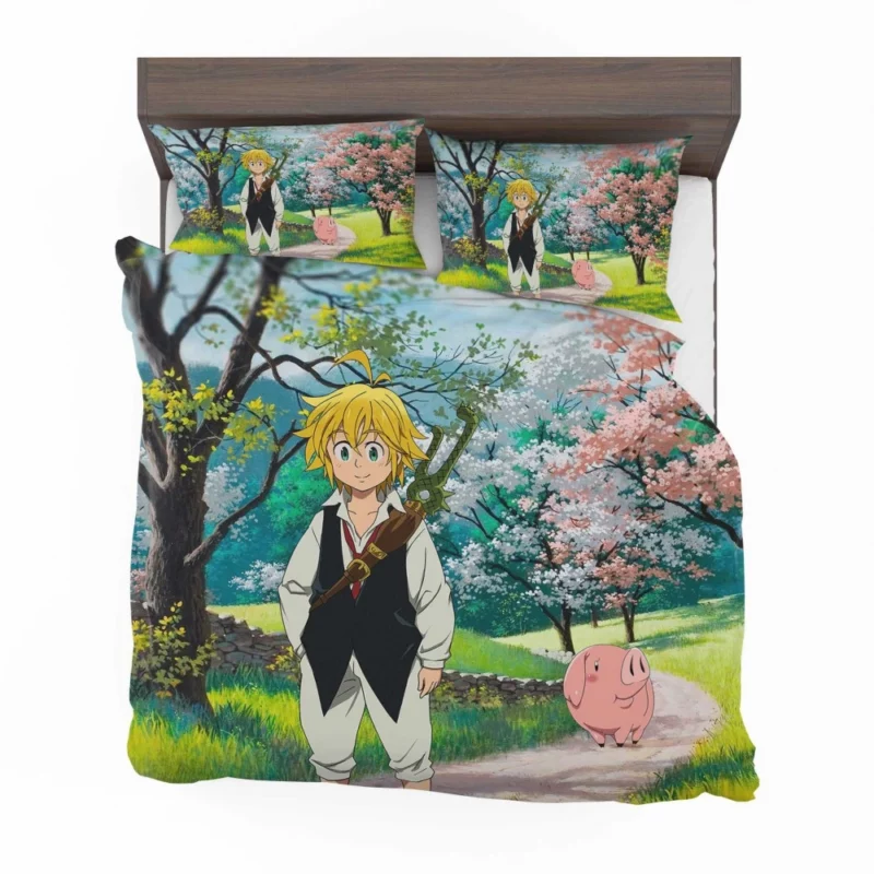 Meliodas & Hawk Lively Duo Anime Bedding Set 1