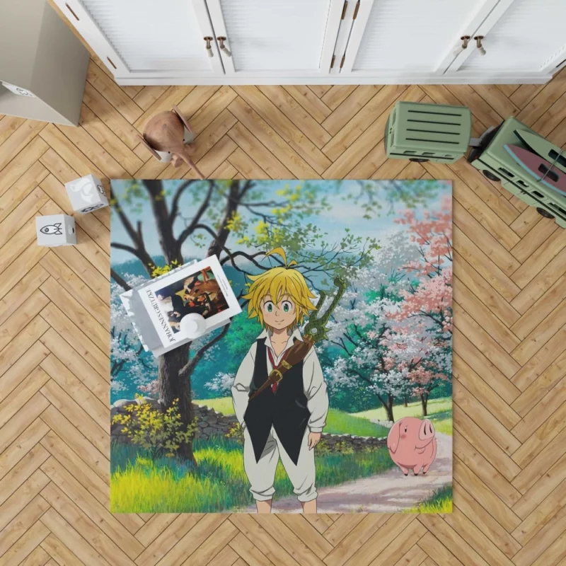 Meliodas & Hawk Lively Duo Anime Rug