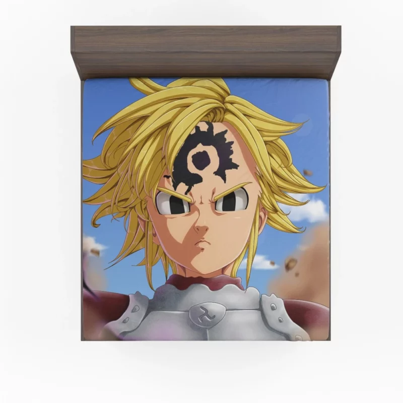 Meliodas Hellish Force Anime Fitted Sheet