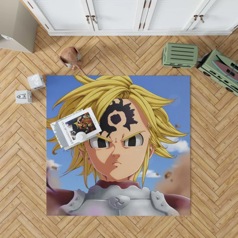 Meliodas Hellish Force Anime Rug