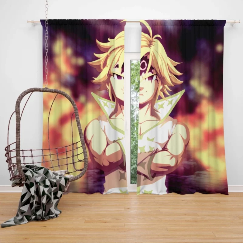 Meliodas Legendary Warrior Anime Curtain