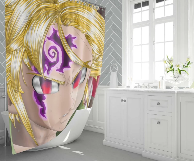 Meliodas Power Unleashed Anime Shower Curtain 1