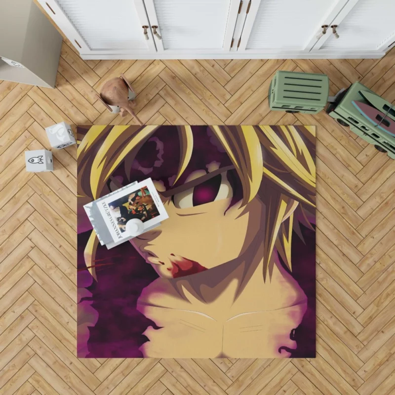 Meliodas Power and Mystery Revealed Anime Rug