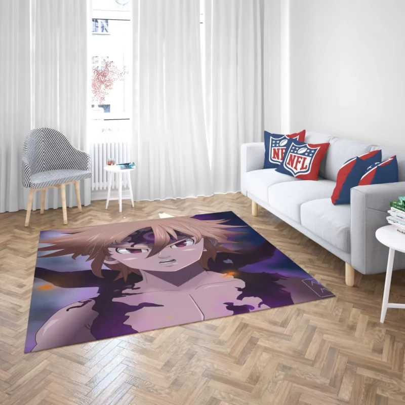 Meliodas Ruthless Demon Anime Rug 2