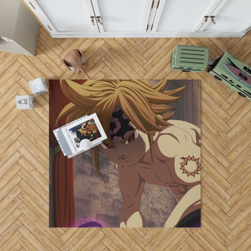 Meliodas Secrets Unveiled Anime Rug