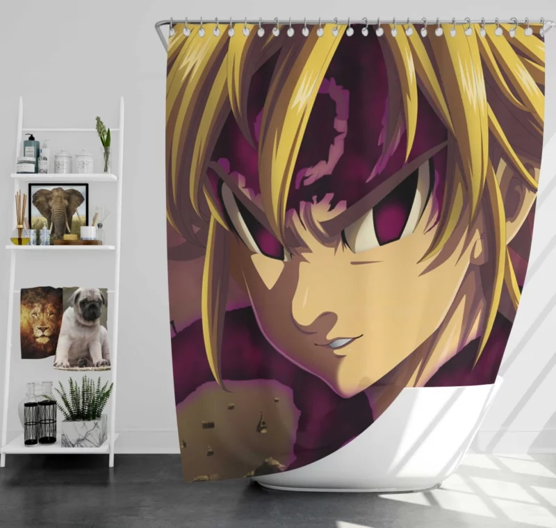 Meliodas Seven Deadly Sins Anime Shower Curtain