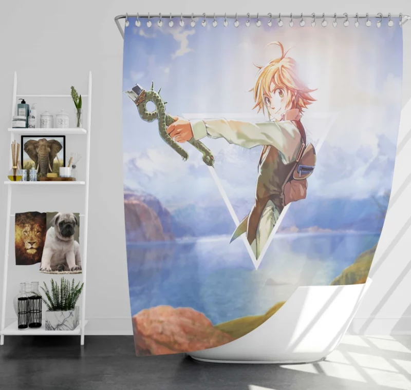 Meliodas Sin Legacy Anime Shower Curtain