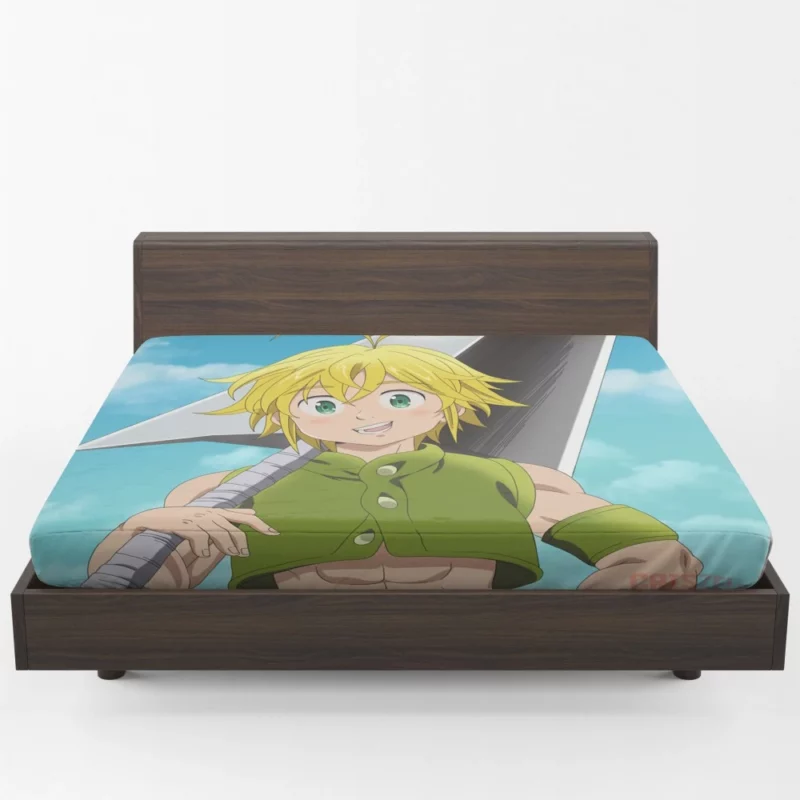 Meliodas Sinful Power Anime Fitted Sheet 1