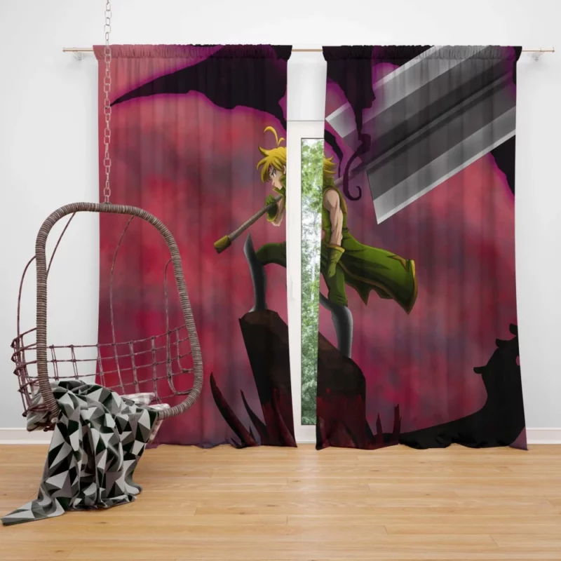 Meliodas Sword of Destiny Anime Curtain