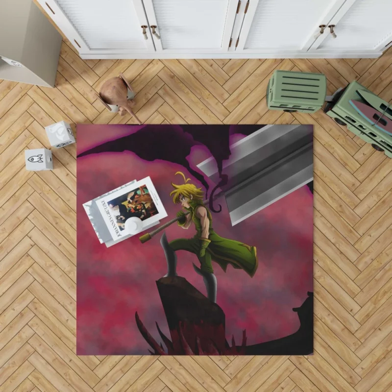 Meliodas Sword of Destiny Anime Rug