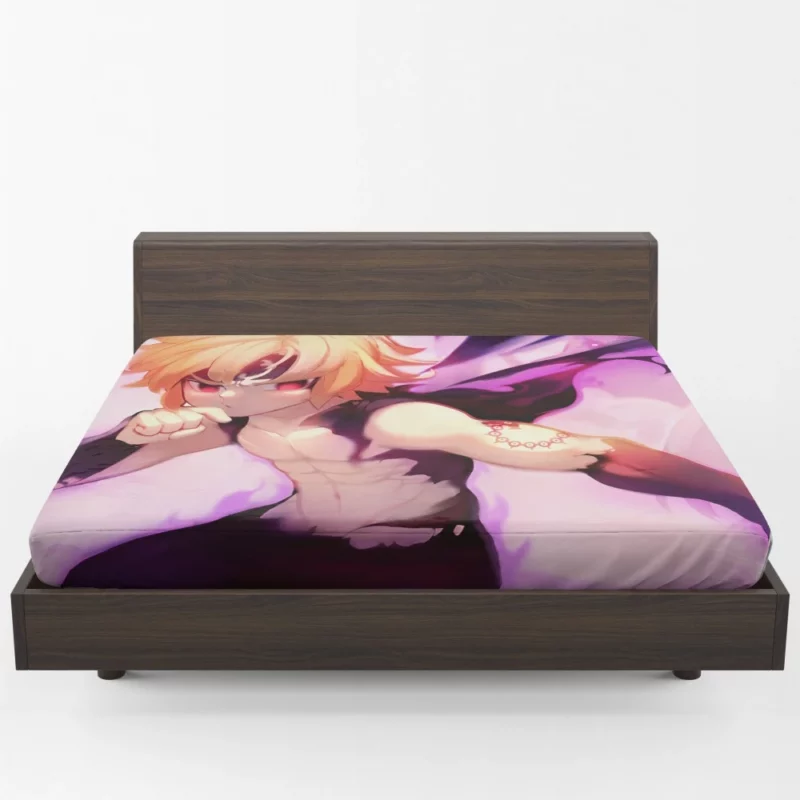 Meliodas Tattooed Warrior Anime Fitted Sheet 1