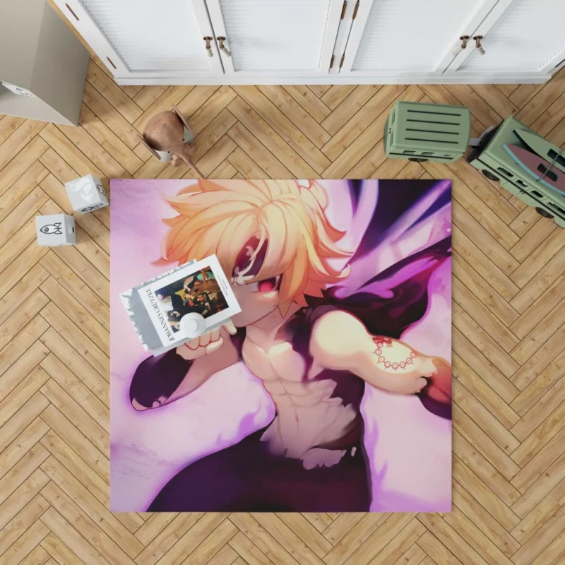 Meliodas Tattooed Warrior Anime Rug