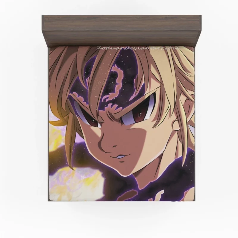 Meliodas Unholy Strength Anime Fitted Sheet