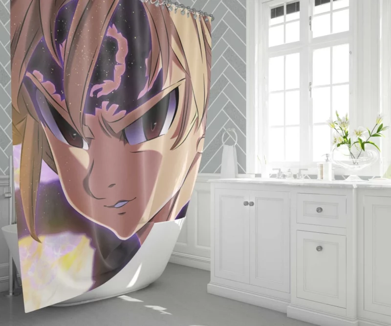 Meliodas Unholy Strength Anime Shower Curtain 1