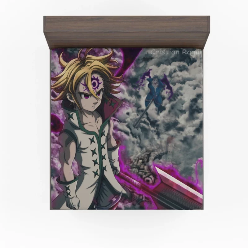 Meliodas Unleashing Hell Anime Fitted Sheet