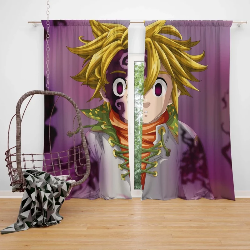 Meliodas Unstoppable Power Anime Curtain