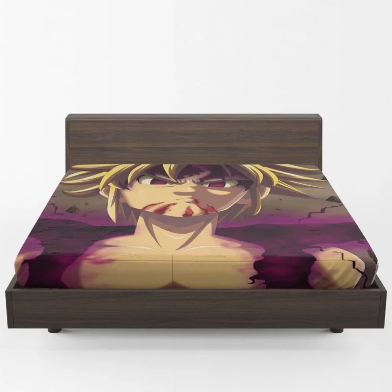 Meliodas Unstoppable Warrior Anime Fitted Sheet 1