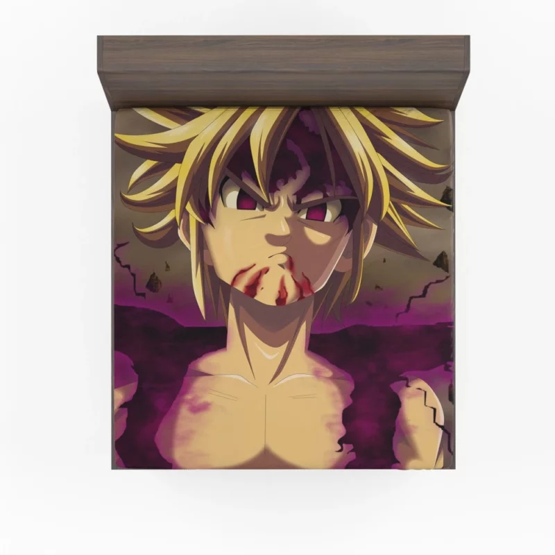 Meliodas Unstoppable Warrior Anime Fitted Sheet